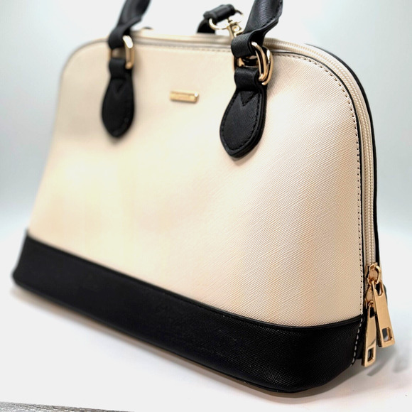 Lovevook Black Beige Satchel Handbag for Women Small Crossbody Bags Shoulder - Picture 5 of 15